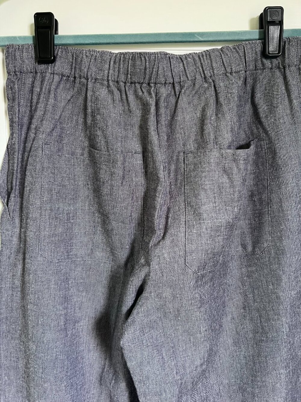 NWT Vince Women's Blue Mid Rise Casual Pull On Pants Size Small - Picture 7 of 9